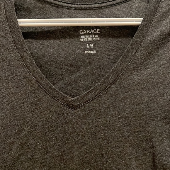 Grey V-Neck t-shirt from garage - Picture 2 of 3